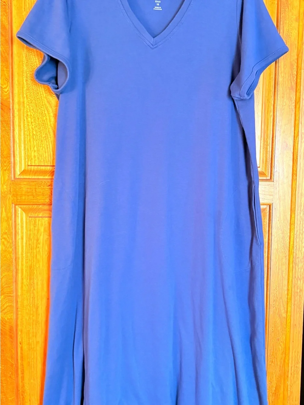 Dreams & Co Lounge Dress Blue 1X